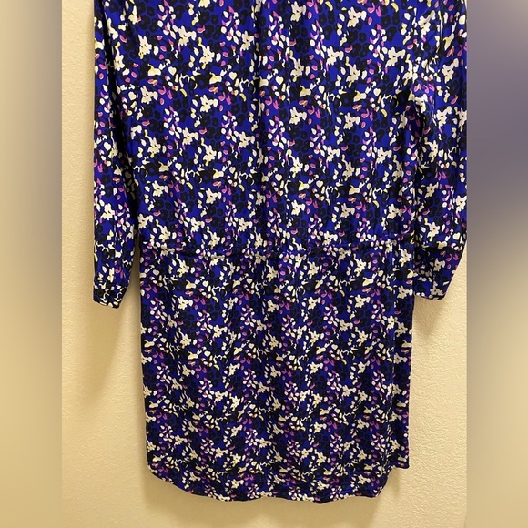 Diane Von Furstenberg Silk Animal Print Multicolor Mini Dress Size 6 - Picture 12 of 12